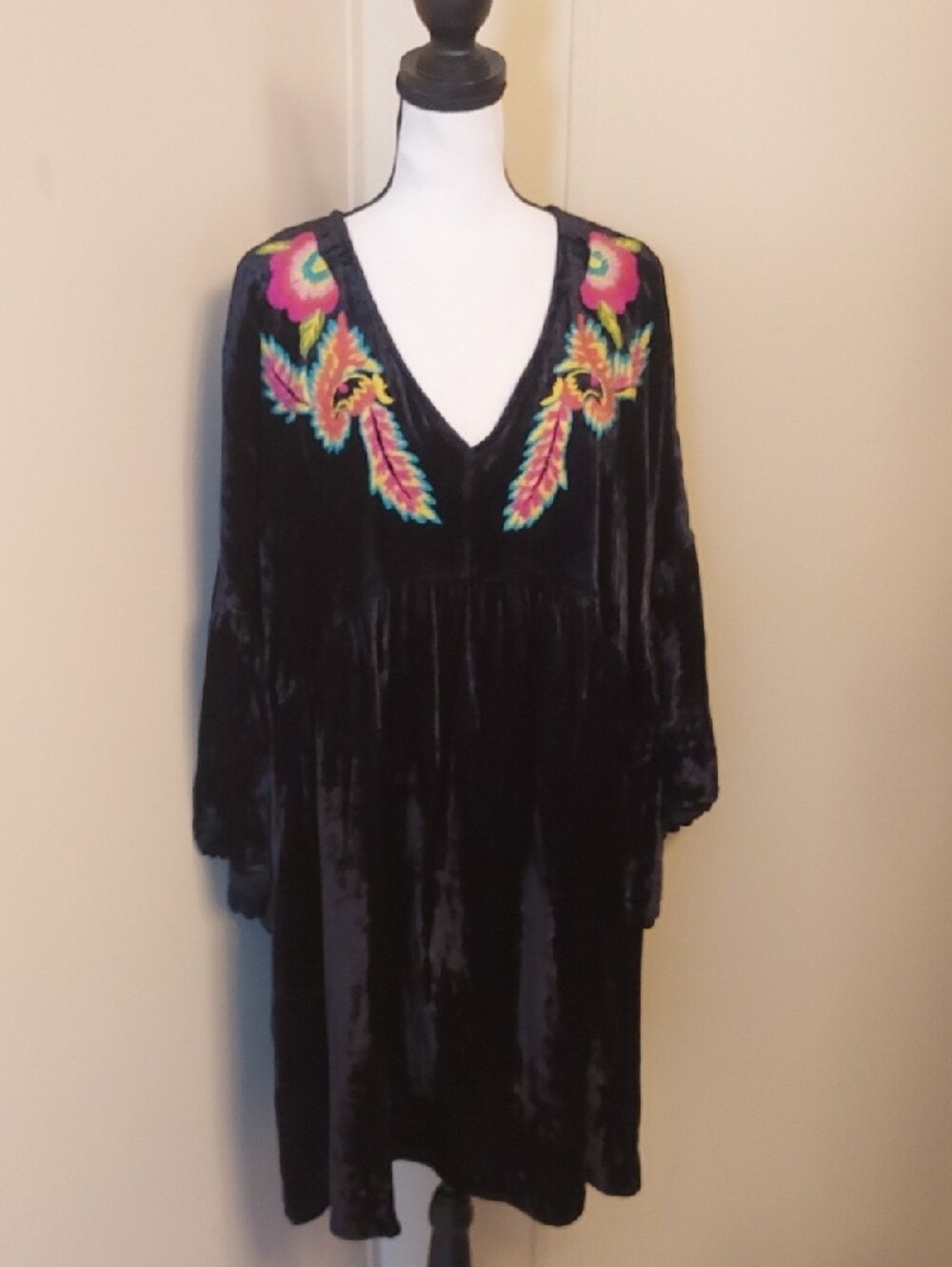 Uncle Frank Black Long Sleeve Dress